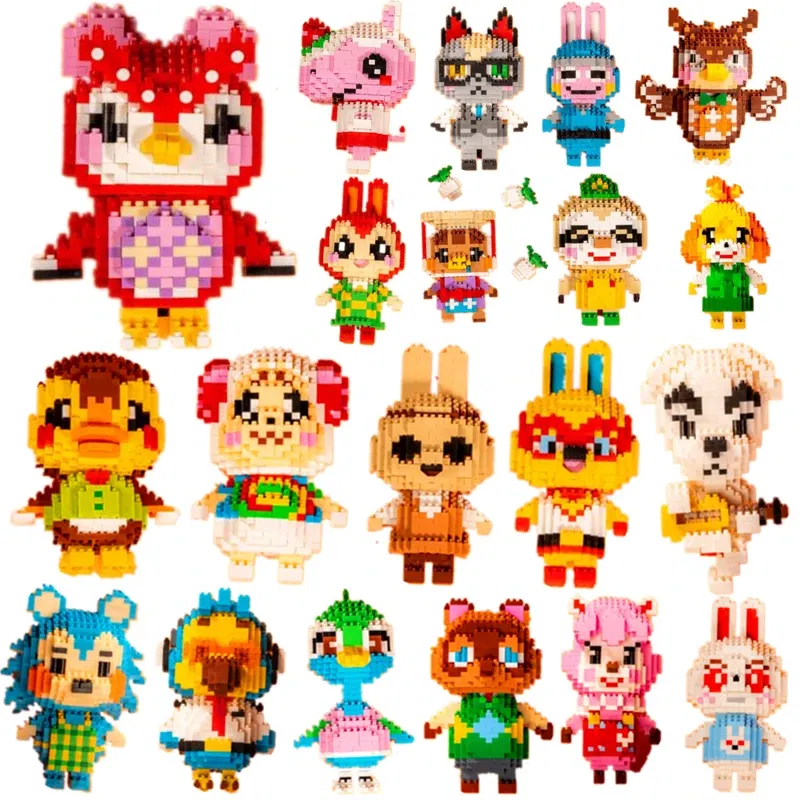 Color: Red - Creative Animal Forest Friends Association Building Blocks Raymond Model Toys Puzzle Decompression Game Children's Puzzle Gift