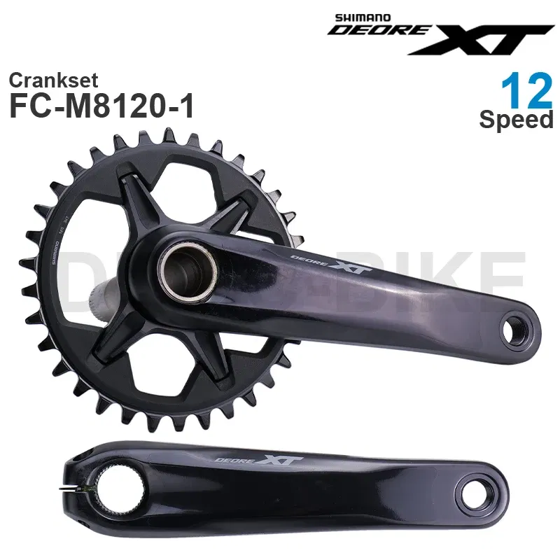 Color: PURPLE, Crank Length: 175mm, Ships From: CHINA - SHIMANO DEORE XT M8100 12 Speed Crankset FC-M8100-1 FC-M8120-1 30T 32T 34T 170mm 175mm Original parts or with DELIC Chainring