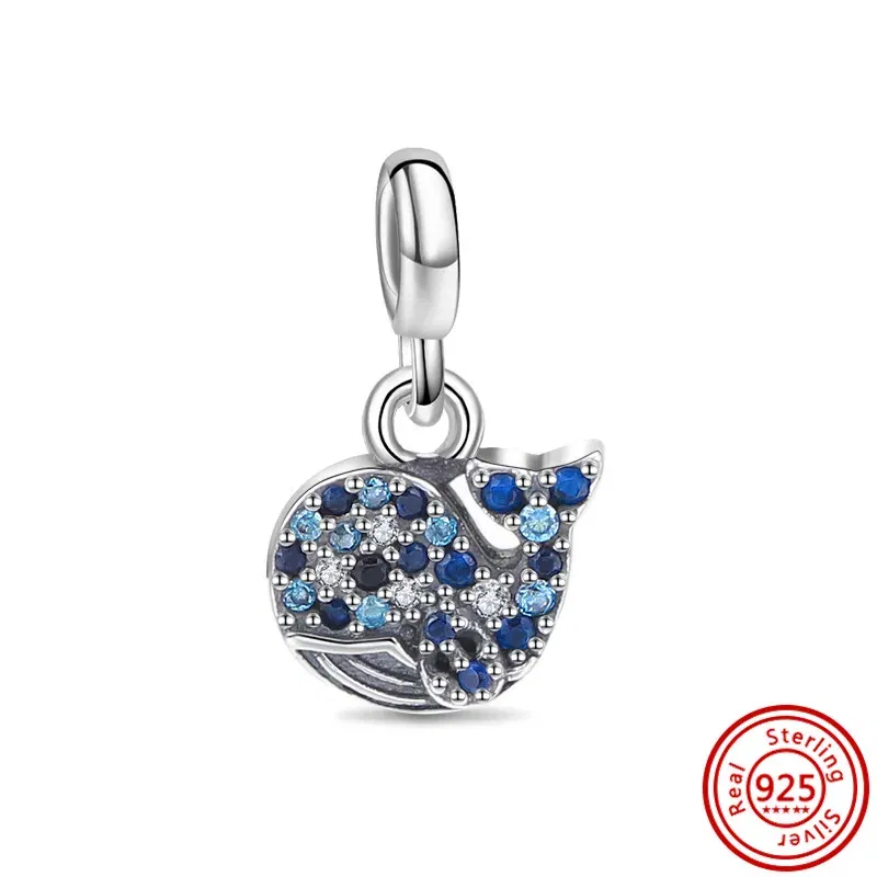 Color: Lavender - 2022 New 925 Sterling Silver My Love Starfish Flamingo Pendant Charm Fit Original Pandora Me Bracelet DIY Bead Jewelry For Women