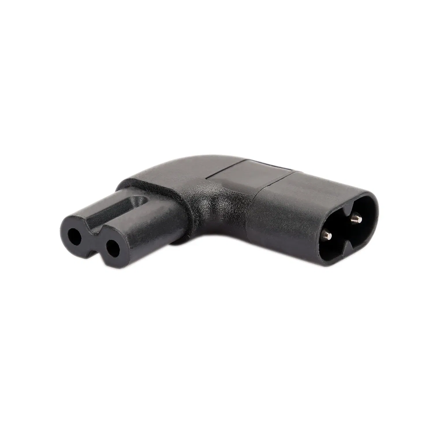 Color: black, Standard: Other - JORIDNO IEC320 C8 TO C7 Power adapter,IEC 320 C7 C8 Figure 8 left right angle AC Power adapt C7 TO C8 PLUG CONVERTER