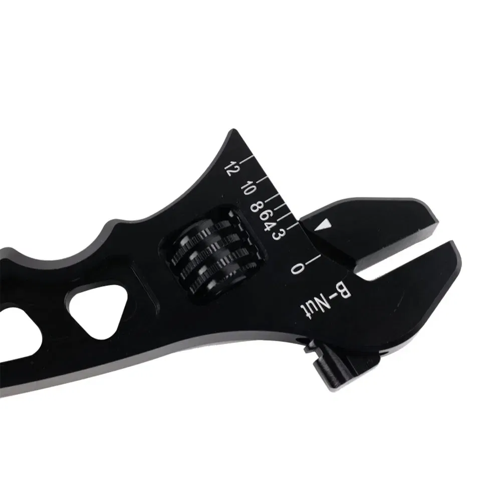 Color: Blue - Aluminum Adjustable Spanner Wrench Tool for Fuel Hose End Fitting 3AN to 12AN