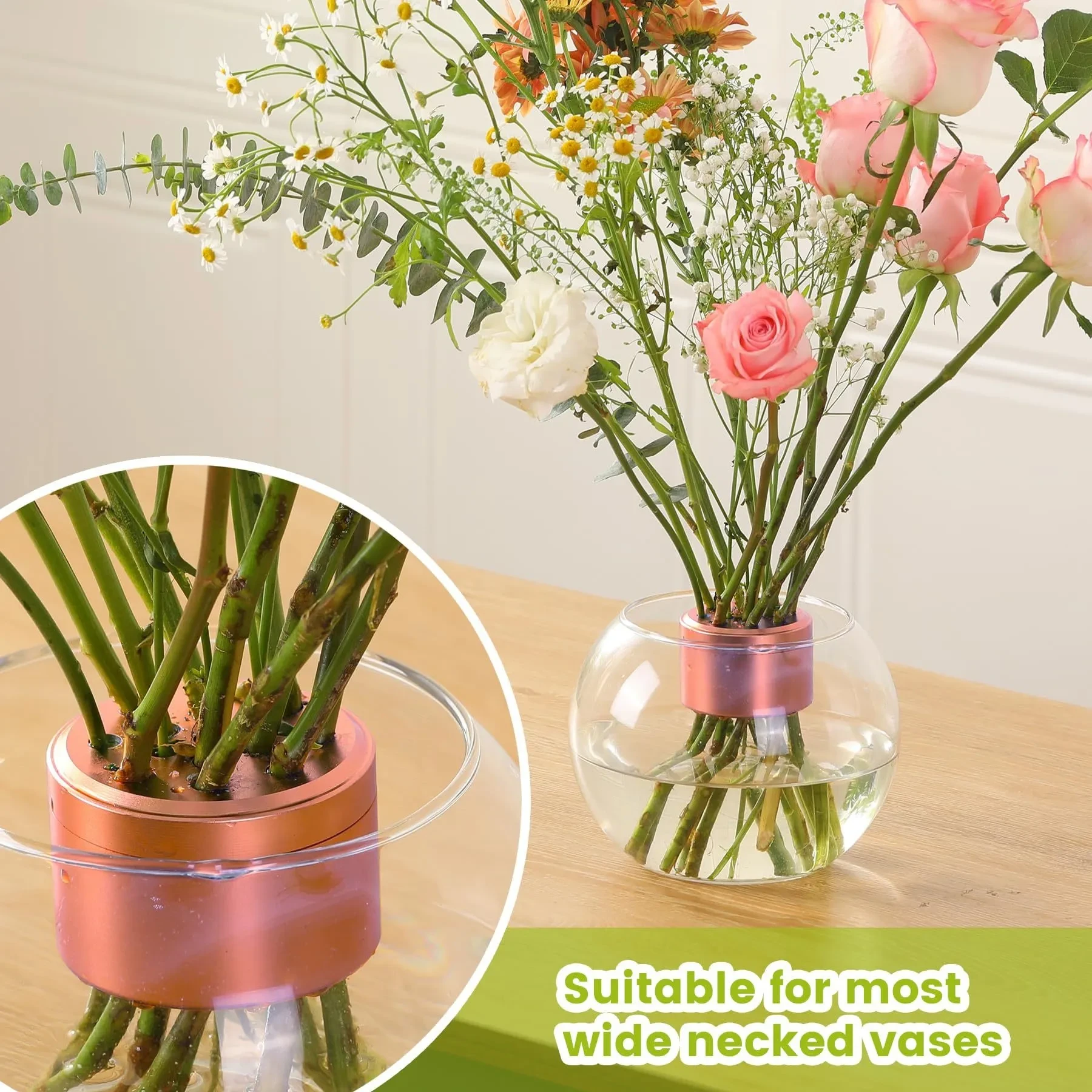 Spiral Ikebana Stem Holder