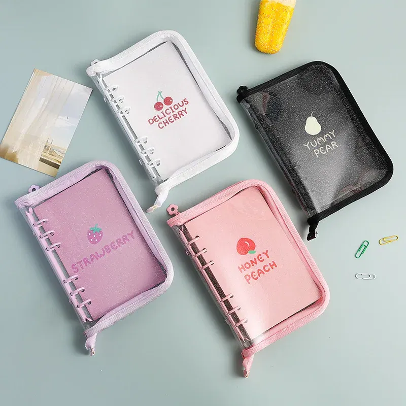 Color: black, Size: A5 - New Arrival 2023 Cute A5/A6 My Journal Agenda Notebook & DIY Photocard Binder Organizer Gift Book School Stationery
