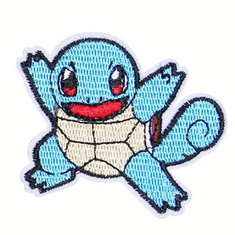 Color: antique silver - Anime Game Cute Duck Patch for Clothing Cartoon Animals Badges Iron On Patches Sewing Fabric Patch Stripes Diy Patch Sticker