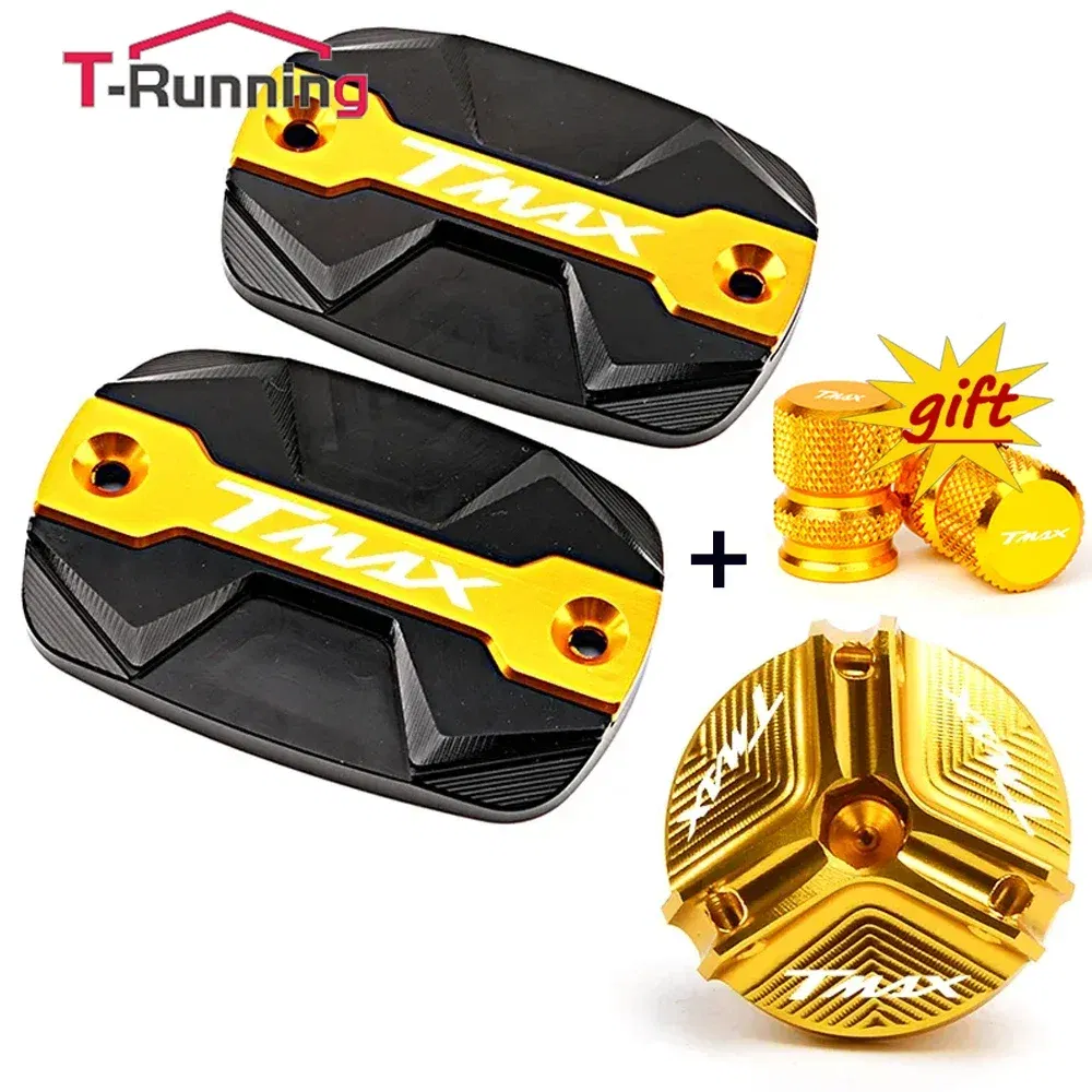 Color: Red - For YAMAHA TMAX 530 500 560 TMax530 SX DX TECH MAX Accessories Motorcycle Brake Oil Fluid Cap Master Cylinder Reservoir Cover