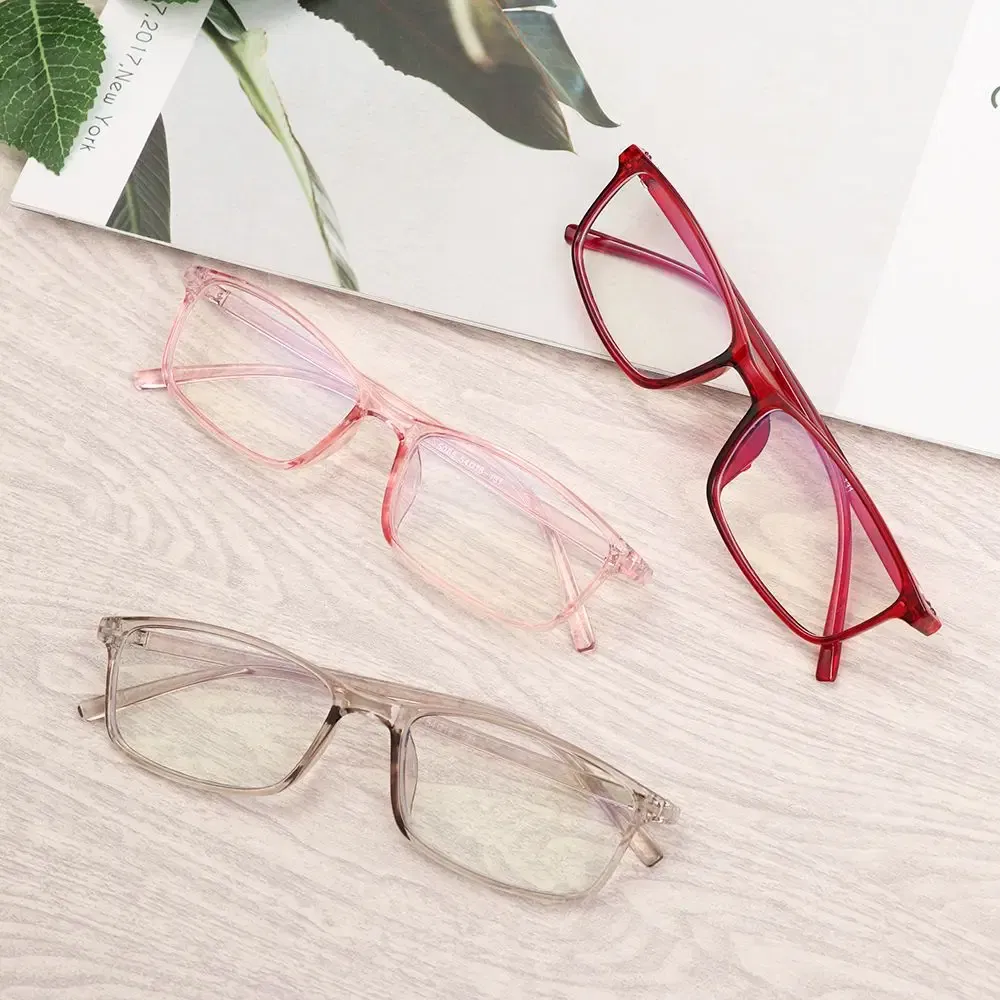 Frame Color: Brown - Anti Light Glasses Ray Blue Fashion Anti Blue Fatigue Protection Blocking Goggles Eye Square Radiation Computer Games Glasses