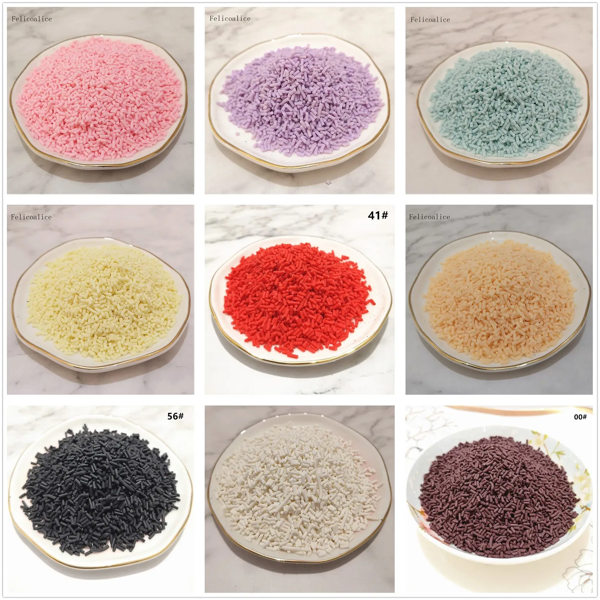 Color: MAROON - 20g Polymer Clay Fake Candy Sweets Sugar Sprinkle Decorations Cake Dessert Simulation Food Dollhouse Miniature