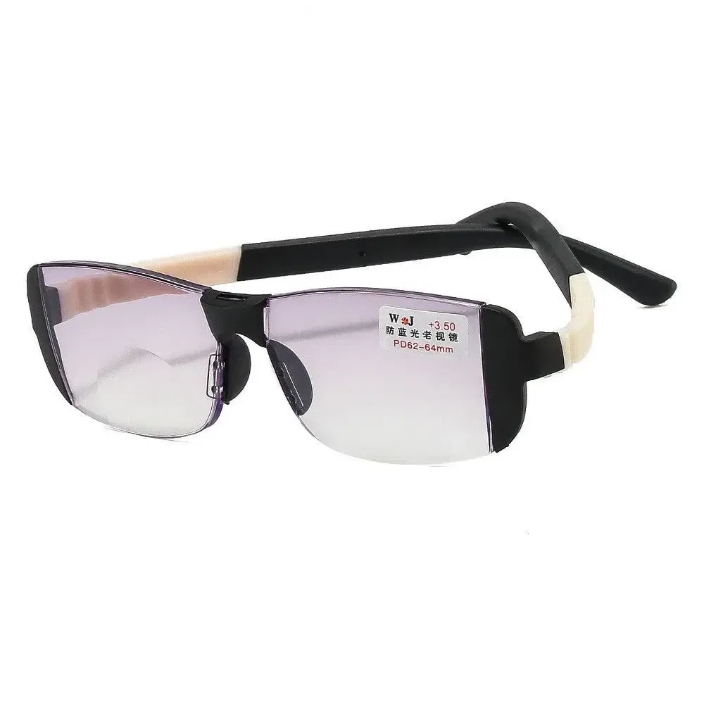 Frame Color: black, Eye Prescription: +400 - Fashion Anti-Blue Light Reading Glasses Urltra-Light Eye Protection Men Women Elegant Comfortable Eyeglasses Unisex Glasses