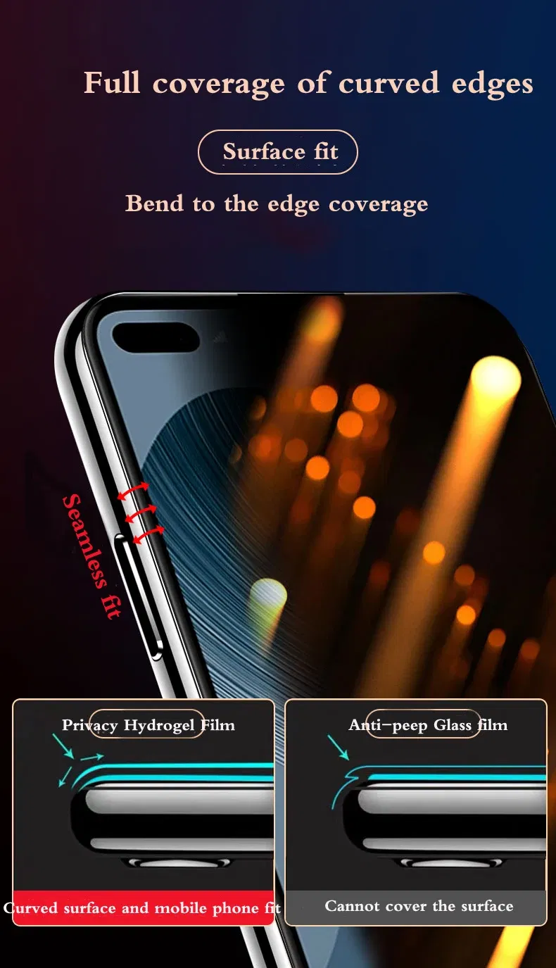 Bundle: 5 Pieces, Material: High Definition, Compatibility by Model: Poco F6 Pro - F7Ultra Privacy Screen Protector For POCO X7 F7Pro Matte Hydrogel Film POCO F6 Pro X6Pro HD Anti Peeping F6 Soft Full Coverage