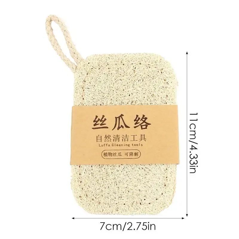 Color: Blue, Ships From: United States - Natural Luffa Dish Washing Cloth Sponge Loofah Scrub Pad Dish Pot Easy To Clean Scrubber Sponge Kitchen Clean Brushes Pad