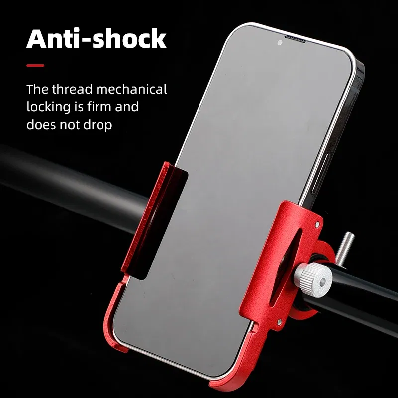 Color: WHITE - iBudim Bike Phone Holder 360 Rotation Bicycle Phone Holder for 4.7-7.0 inch Devices Motorcycle Handlebar Mobile Phone Stand