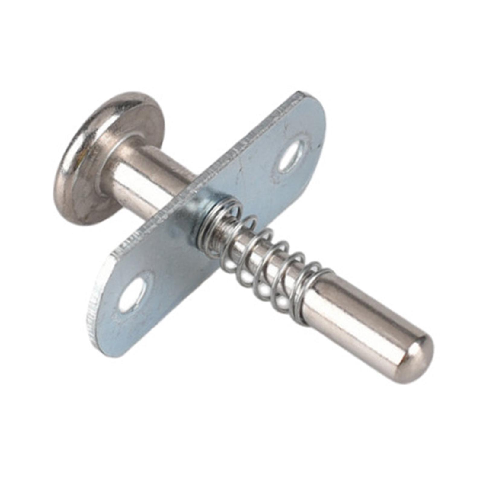 Color: Beige - Spring Loaded Latch Pin Durable Multifunctional Replacement Hardware Steel Plunger for Small Bed Window Screen Cabinet Supplies