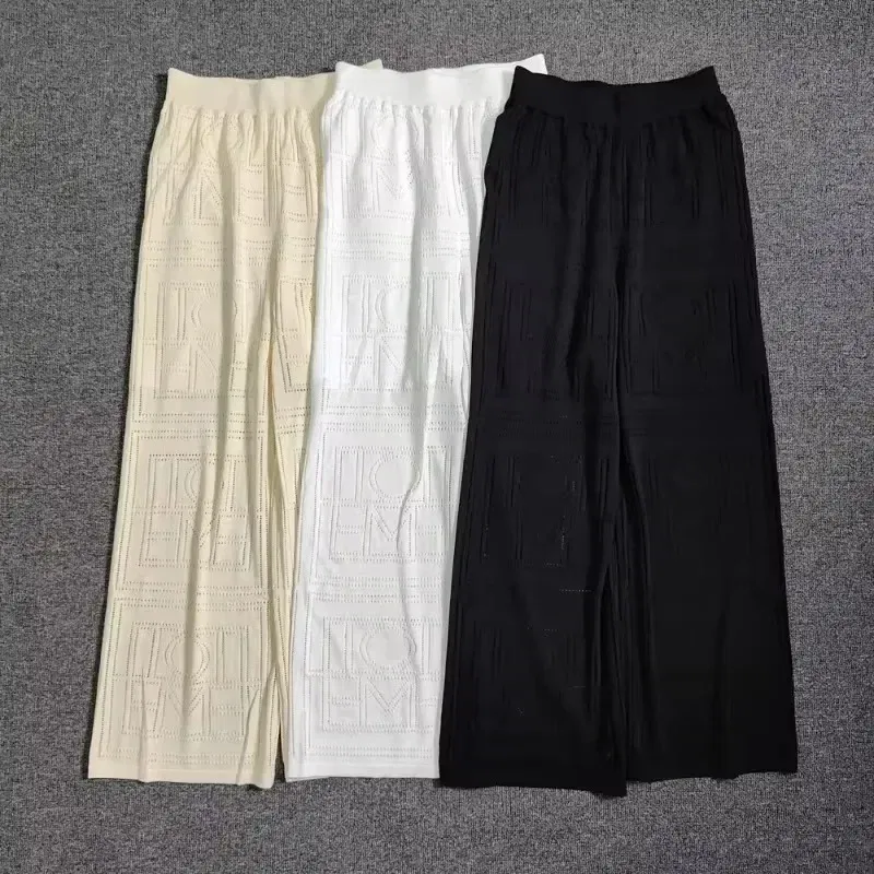 Color: Gold, Size: XS - LUXURY-Casual Commuter Pants for Women, High Waist, Straight Tube Pants, Spring and Summer, 2025 Hollow Camisole Skirt