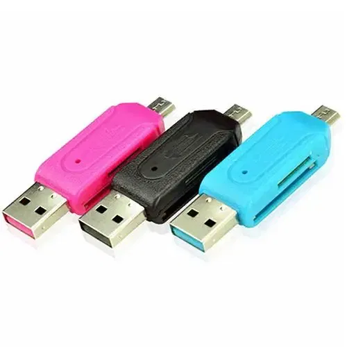 Color: Pink - Pen Drive 2 in 1 USB OTG Card Reader High Speed Flash Drive Real Capacity Memory Stick Suit For Phone ofertas con envio gratis