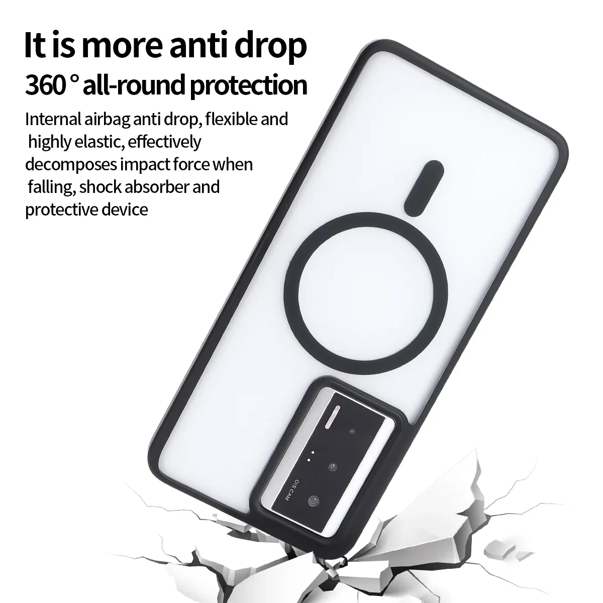 Color: black, Material: ABS - For Xiaomi POCO F5 Pro 5G Shockproof Phone Case Magnetic Luxury Matte  Clear Magnetic Wireless Charging Magsafe Case