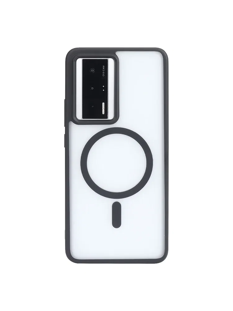 Color: black, Material: ABS - For Xiaomi POCO F5 Pro 5G Shockproof Phone Case Magnetic Luxury Matte  Clear Magnetic Wireless Charging Magsafe Case