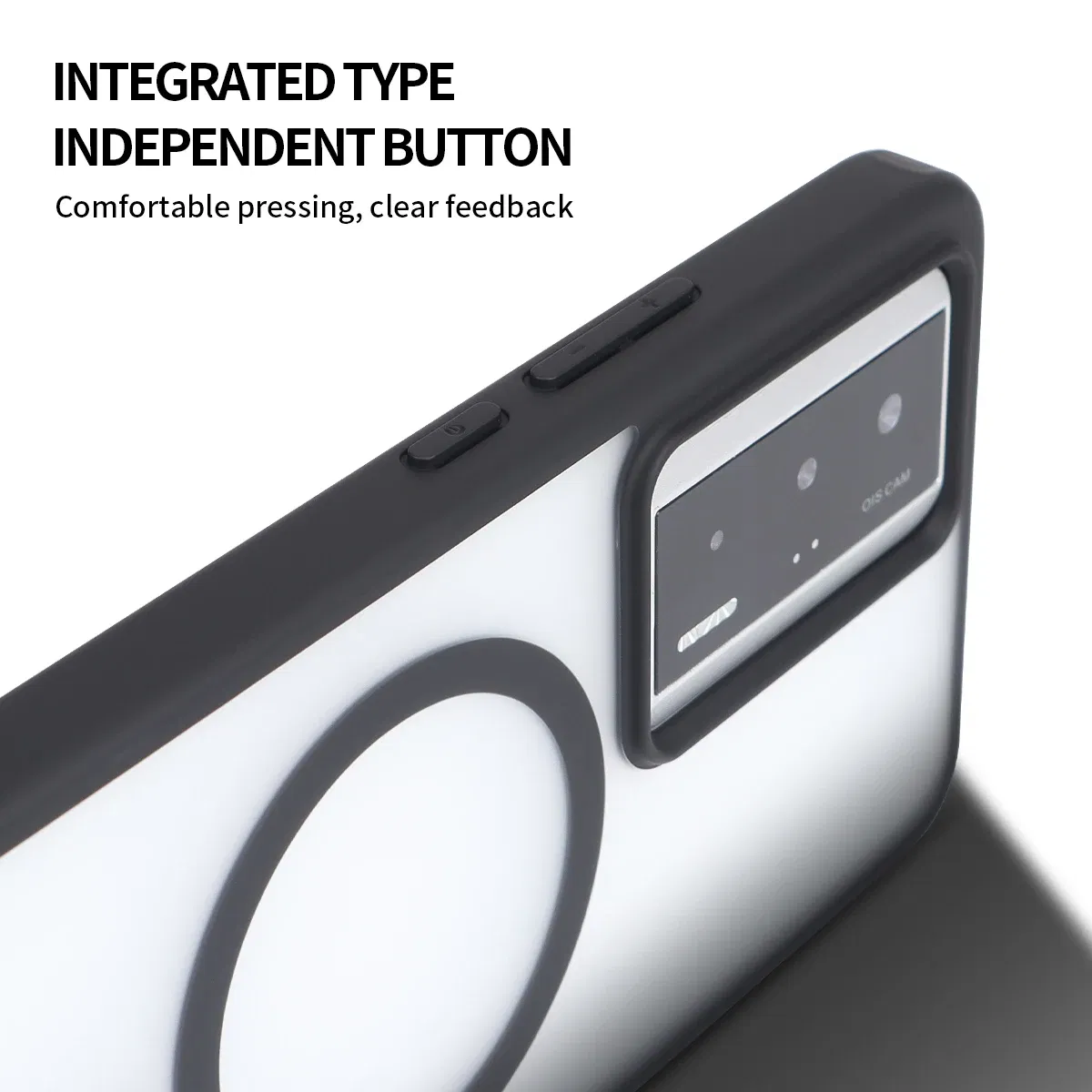 Color: black, Material: ABS - For Xiaomi POCO F5 Pro 5G Shockproof Phone Case Magnetic Luxury Matte  Clear Magnetic Wireless Charging Magsafe Case