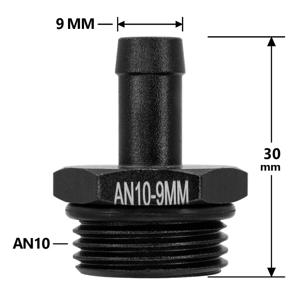 Color: Silver - Universal Aluminum Alloy AN6 8 10 12 To AN To M16x1.5 M18x1.5 Metric Fuel Hose Adapter Pipe Thread Fitting CAR OIL COOLER SYSTEM