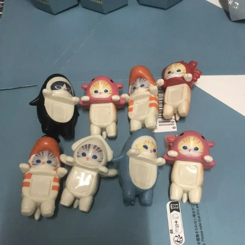Color: green - Kawaii Sonny Angel Mofusand Hippers Series Blind Box Action Figure Cute Doll Mystery Box Mobile Phone Car Decor Christmas Gift