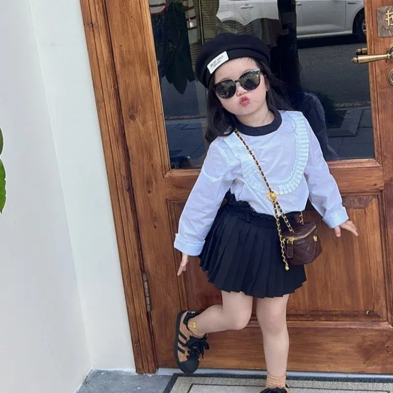 Color: black - New Fashion  Children's Bag Girl Baby Lingge Chain Bag Girl Crossbody Bag Handbag Bags For Girls  Free Shipping  Kids Bag