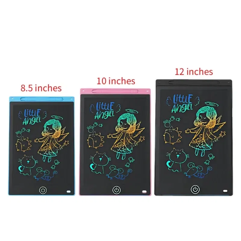 Color: Brown - 12 Inch LCD Writing Tablet Drawing Board Graffiti Sketchpad Mgaic Erasable Handwriting Pad Toys for Kids Boys Gifts
