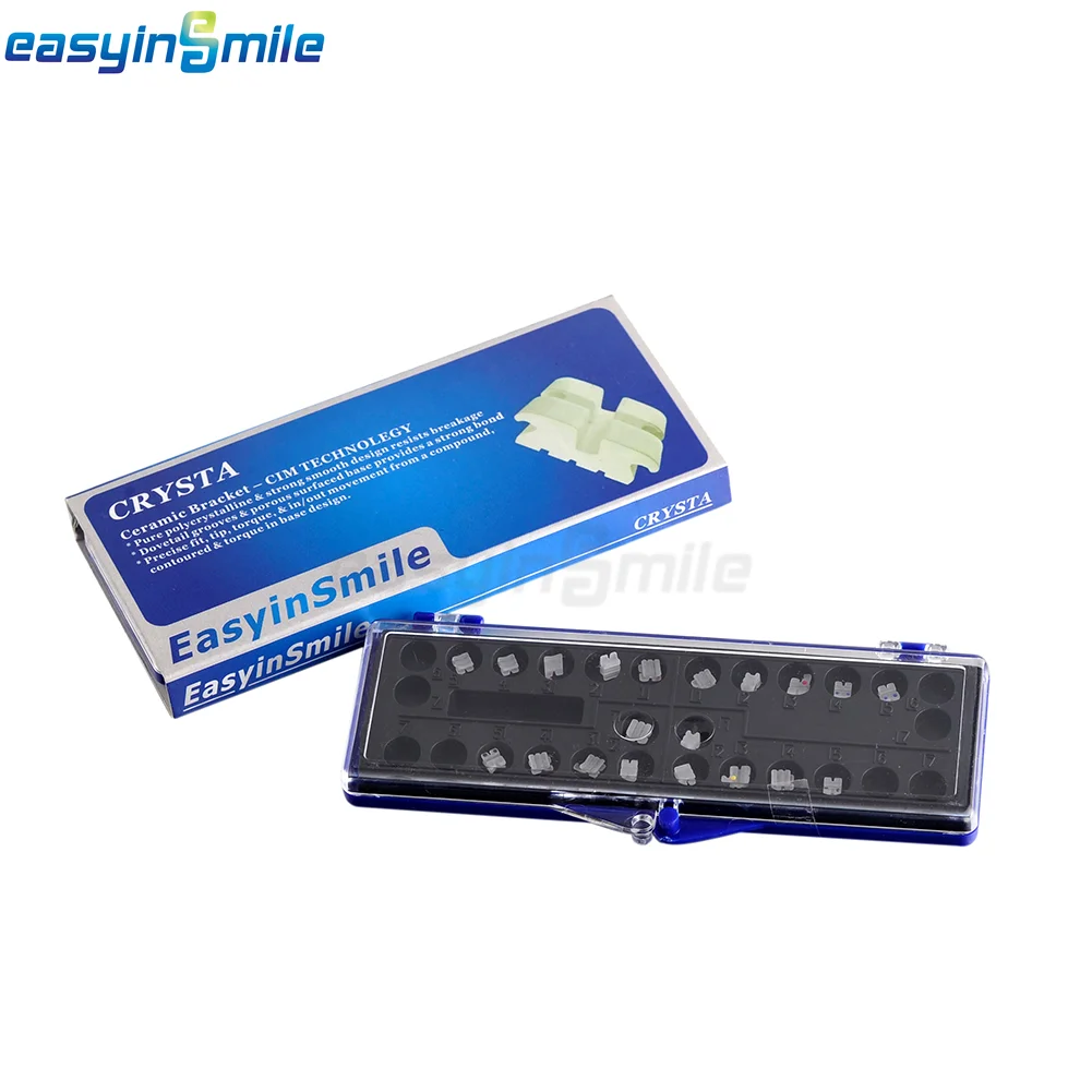 Color: GRAY, Ships From: CHINA - EASYINSMILE Dental Orhto Ceramic Bracket MINI Roth 022/018 3/345 W Hooks Brace 5-5 Dentist Tool