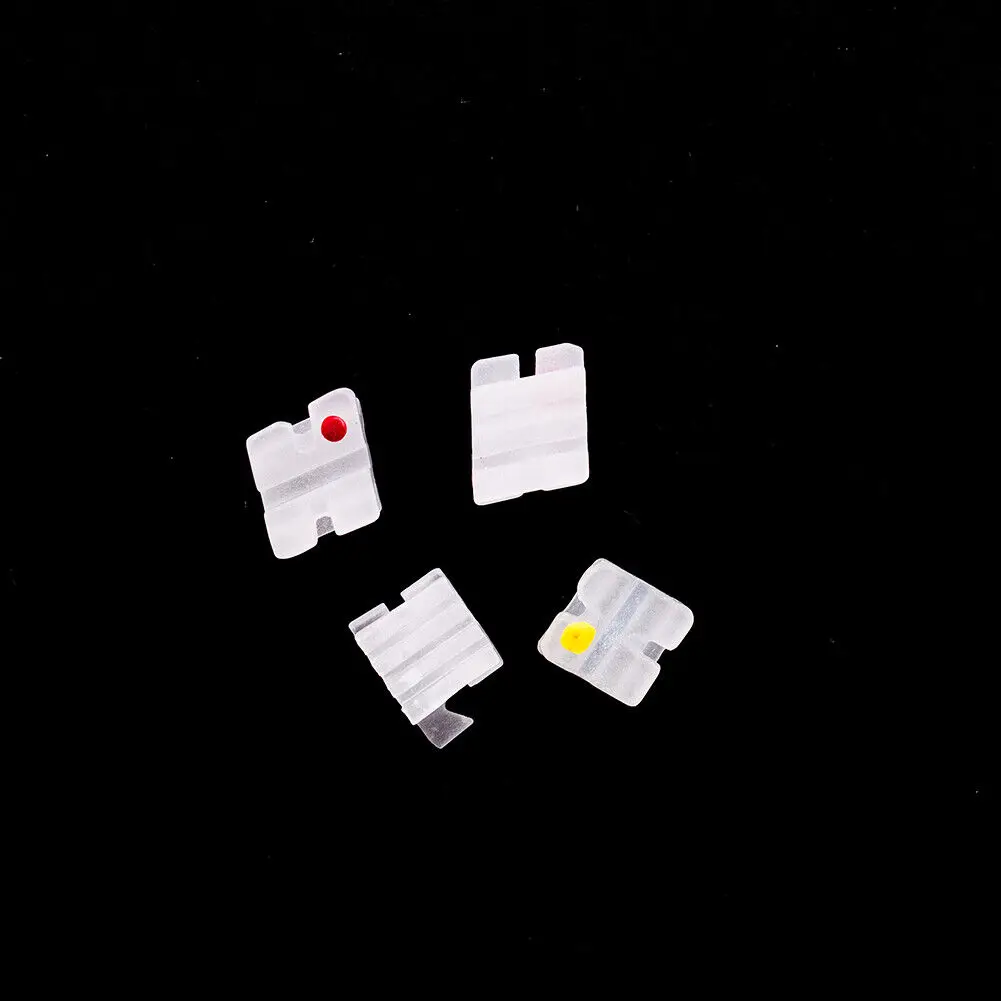 Color: GRAY, Ships From: CHINA - EASYINSMILE Dental Orhto Ceramic Bracket MINI Roth 022/018 3/345 W Hooks Brace 5-5 Dentist Tool