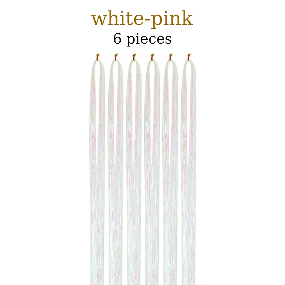 Color: 24/613#, Stretched Length: 26inches - 48 Inch Hair Tinsel Kit With Tool 1200 strands Tinsel Hair Extensions 12 Colors Fairy Hair Tinsel, Sparkling Shiny Hair Tinsel