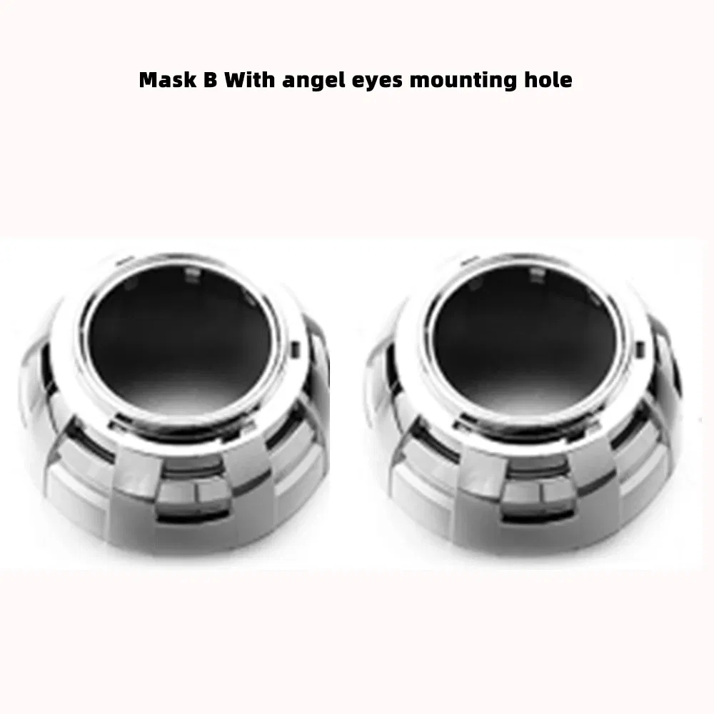 Color: Brown - SANVI 2.5INCHES 3INCHES BI XENON/LED Projector lens mask shrouds Car light accessories