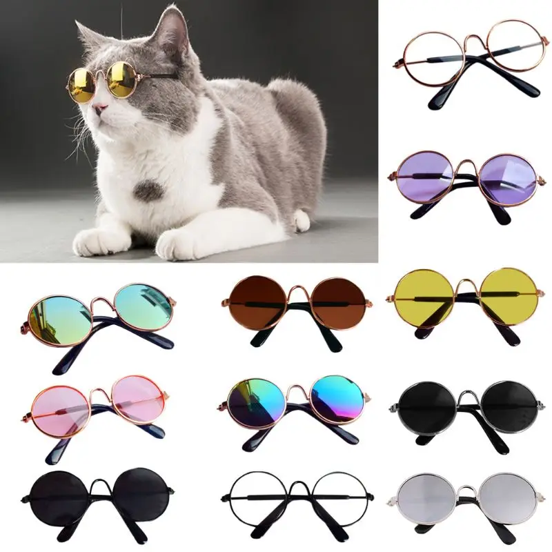 Color: Violet - Doll Cool Glasses Pet Sunglasses For BJD Blyth American Grils Toy Photo Props Dropship