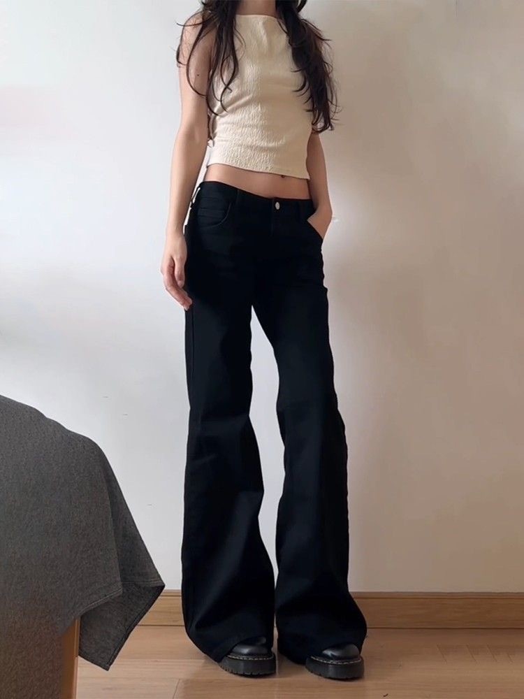 Black Low Waist Jeans