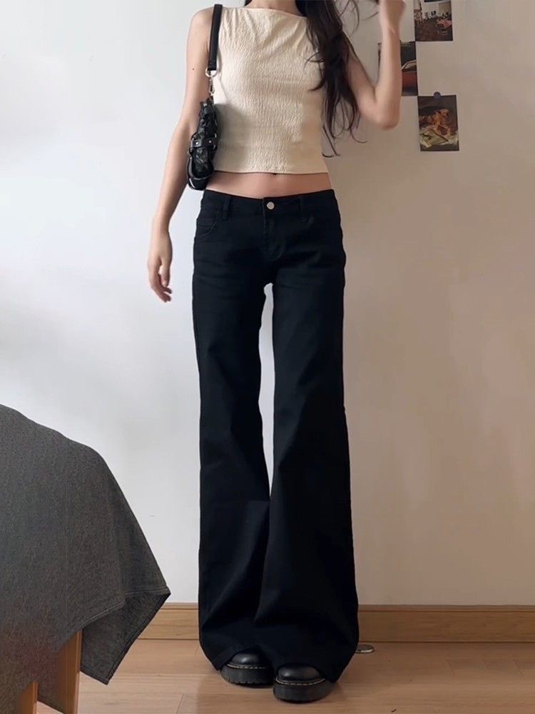Black Low Waist Jeans