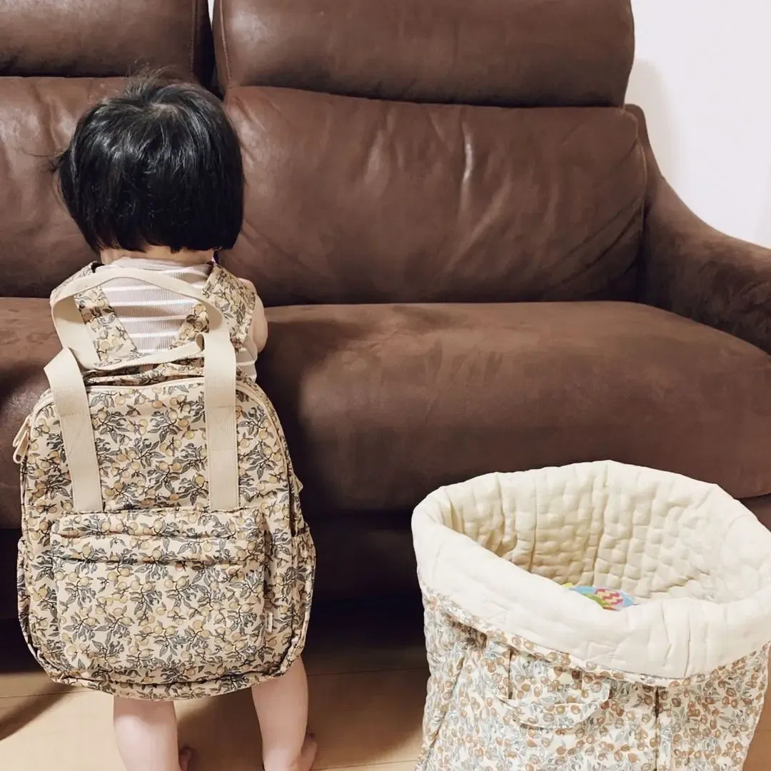 Color: Gold - KS Baby Backpack Kids Schoolbag Kindergarten Bags Brand Cherry Lemon Children's Boys Girls Mom Traveling Storage Bag Wholesale