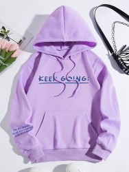 Cozy Script Pocket Hoodie