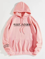 Cozy Script Pocket Hoodie