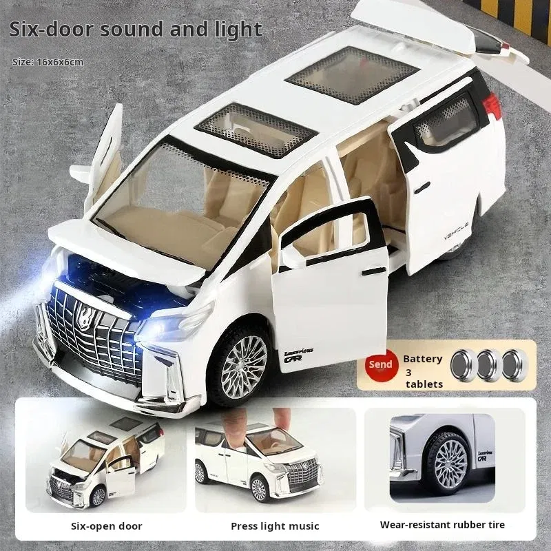 Color: green - Children's Inertia Pull-back Car Toy with Lighting Sound Simulation Commercial Car Model Boy Gift Toy Car Kids Holiday Gift