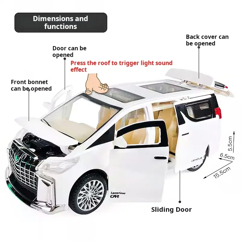 Color: green - Children's Inertia Pull-back Car Toy with Lighting Sound Simulation Commercial Car Model Boy Gift Toy Car Kids Holiday Gift