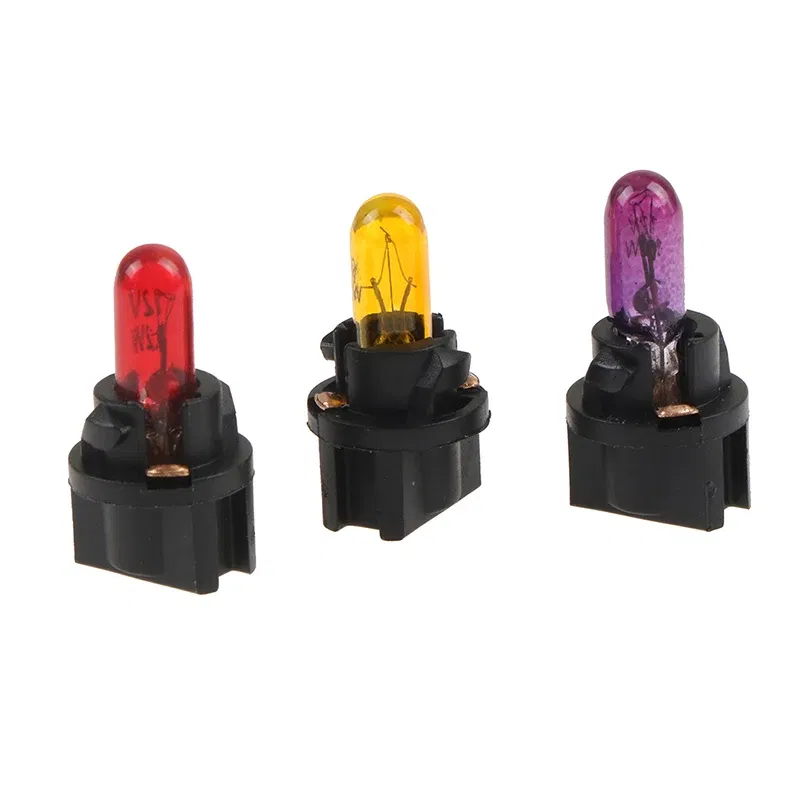 Emitting Color: PURPLE - 10Pcs T5 SMD LED Car Light Automobiles Light-emitting Diode Instrument Gauge Dashboard Light Bulbs Auto Interior Indicator Lamp