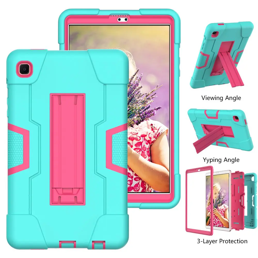 Color: PURPLE, Ships From: CHINA, Size: iPad pro 12.9 - Case for  Samsung Galaxy Tab A7 Lite 2021 SM T220 T225 Shock Proof full body Kids Children Safe non-toxic tablet cover