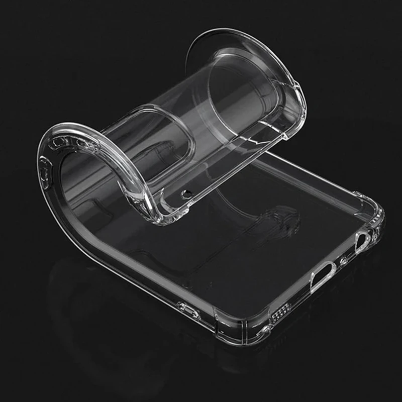 Color: Pink Blue - Soft Silicone Clear Phone Case For Samsung A25 A15 5G S24 Ultra S23 Plus A14 A24 A34 A32 A42 A52 A52S A05 A55 Back Cover