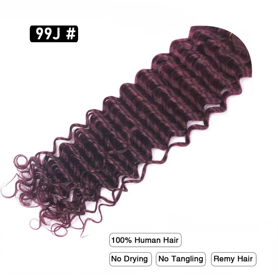 Color: T1B/613, Stretched Length: 16inches - Pre-Colored Brazilian Deep Wave Bulk Human Hair No Weft Remy Bulk Human Hair 14 To 28 Inch Bulk Hair Extension Crochet Braids