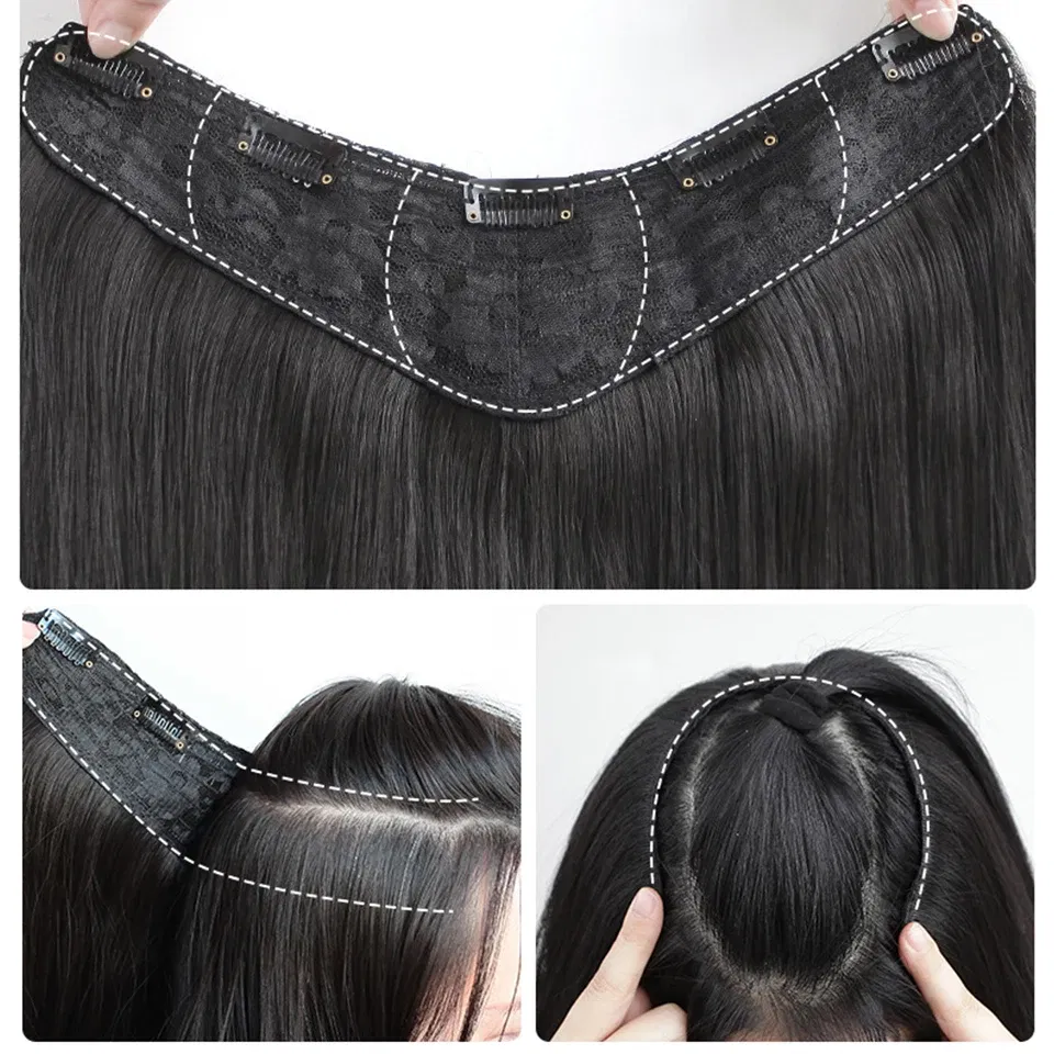 Color: P4/24 - AOSI Part Synthetic Clip In Hair Extension Long Thick Curly Natural Blonde Flase Hair Hairpieces For Women Heat Resistant