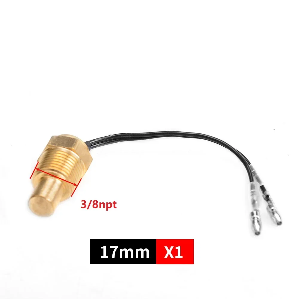 Color: Red - 12V/24V Universal Water Temperature Sensor For Water Temperature Gauge 10MM 14MM 16MM 17MM 21MM 1/8 3/8 1/2