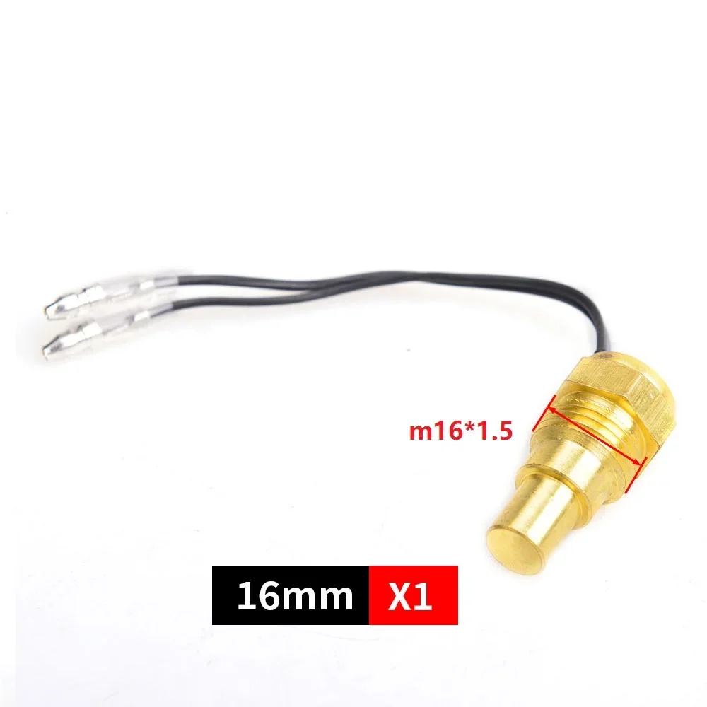 Color: Red - 12V/24V Universal Water Temperature Sensor For Water Temperature Gauge 10MM 14MM 16MM 17MM 21MM 1/8 3/8 1/2