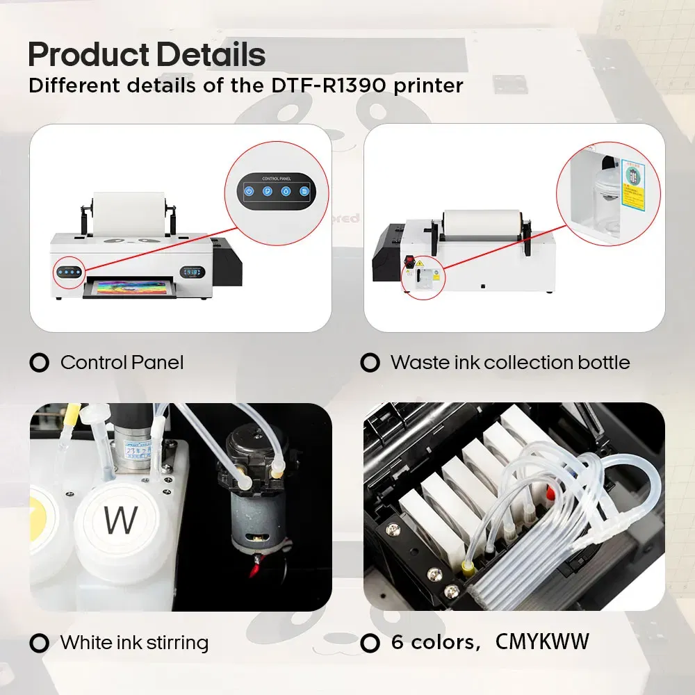 Procolored F13 A3+ R1390 Dtf Printer Direct To Film Printing Machine With curing oven For T-Shirts And Textile