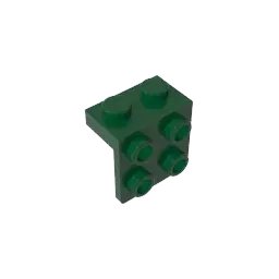 Color: Blue - MOC PARTS GDS-641 ANGLE PLATE 1X2 / 2X2 compatible with lego 44728 21712 92411 children's toys Assembles Building Blocks