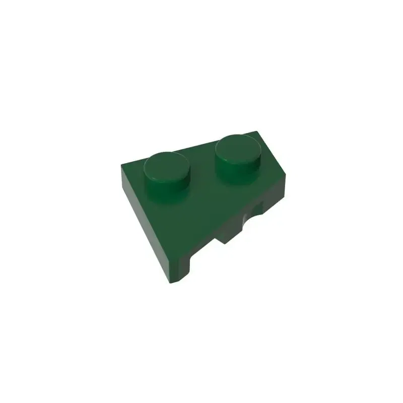 Color: Chocolate - Gobricks 10PCS Parts Wedge, Plate 2 x 2 Left Compatible with 24307 pieces of children's toys Building Blocks Educatonal  Techni