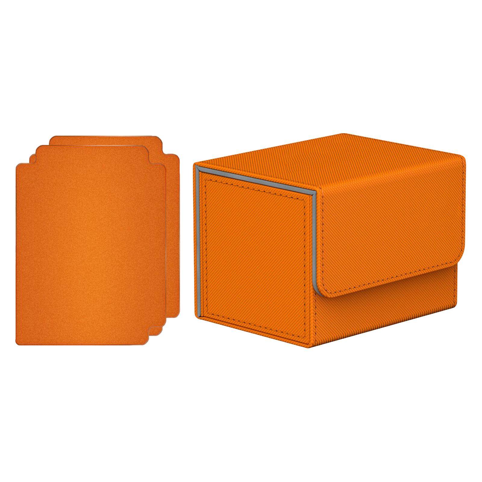 Color: Navy Blue - Card Deck Box Collectible Cards Container with Magnetic Closure Card Deck Storage Box for Sports Cards Trading Card Games