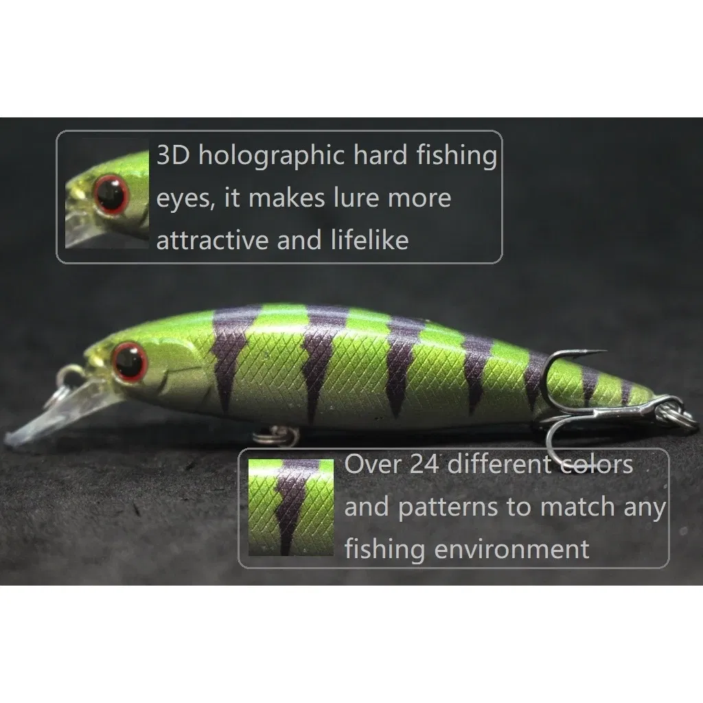 Color: Light Grey - wLure Fishing Lure Jerkbait 6g 7.5cm Tiny Sinking Minnow Carp Fresh Water Use Tight Wobble Long Casting M762