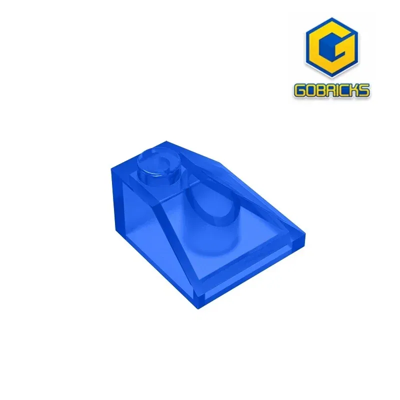 Color: Light Blue - Gobricks GDS-621 CORNER BRICK 2X2/45 OUTSIDE compatible with lego 3045 children's DIY Educational Building Blocks